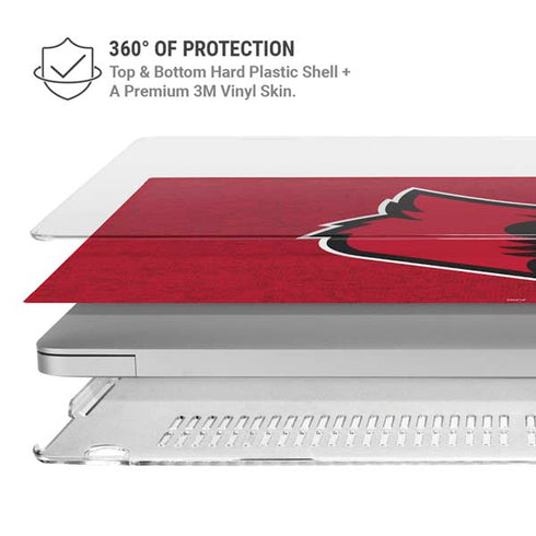 University of Louisville Red Background MacBook Cases